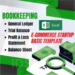 Bookkeeping Simple Excel,General Lejar,Trial Balance,Small Business Owners,Accounting